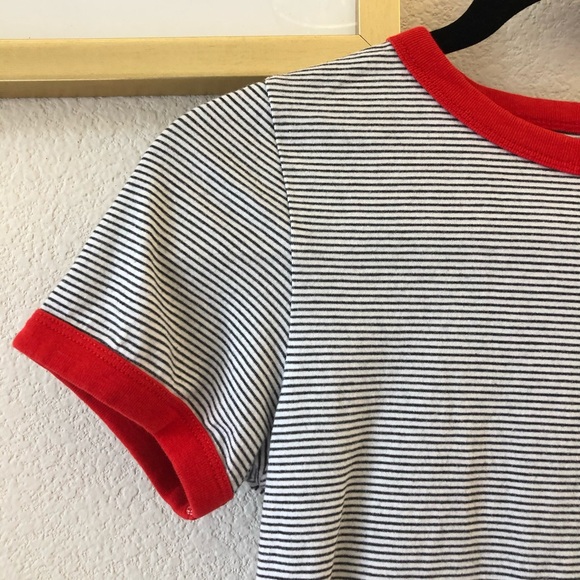 🥑 2/$40 H&M striped baseball tee - Picture 3 of 5